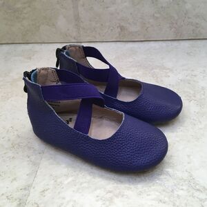 MONKEY FEET LEATHER SHOES IN PURPLE‎